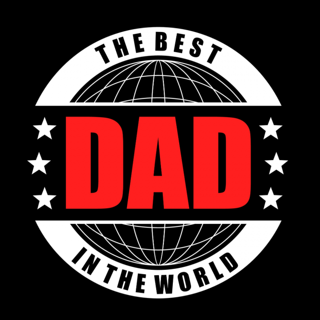 T- PAITA MUSTA - THE BEST DAD (00 1045)