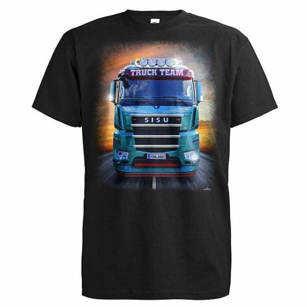 T-PAITA MUSTA - DC Sisu Truck Team