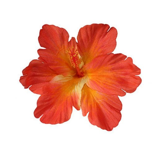 Debra Orange Hibiscus Hair Flower