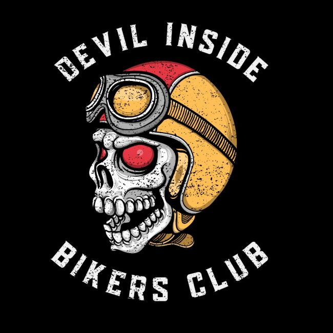 Pitkähihainen T-Paita - DEVIL INSIDE SKULL - SPEED KINGS (00 2819)