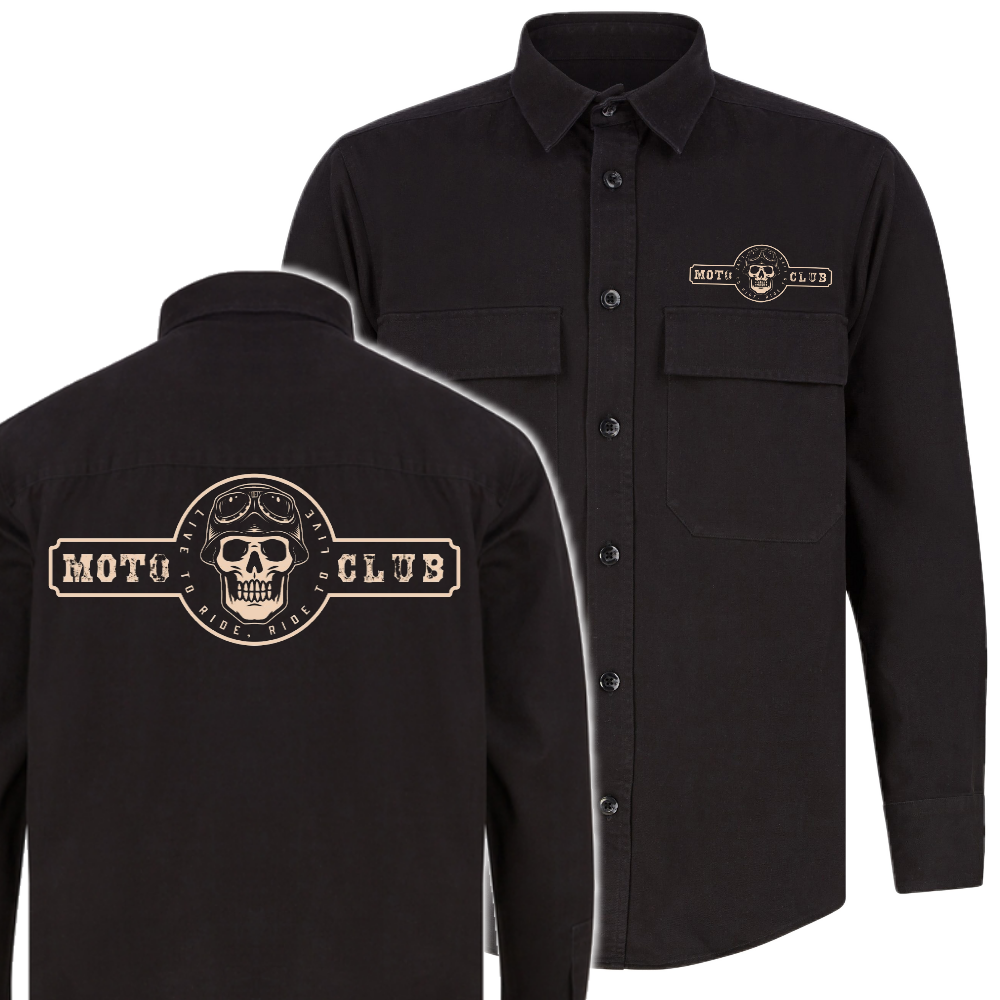 DRILL PAITATAKKI - MOTO CLUB SKULL LOGO (2505)