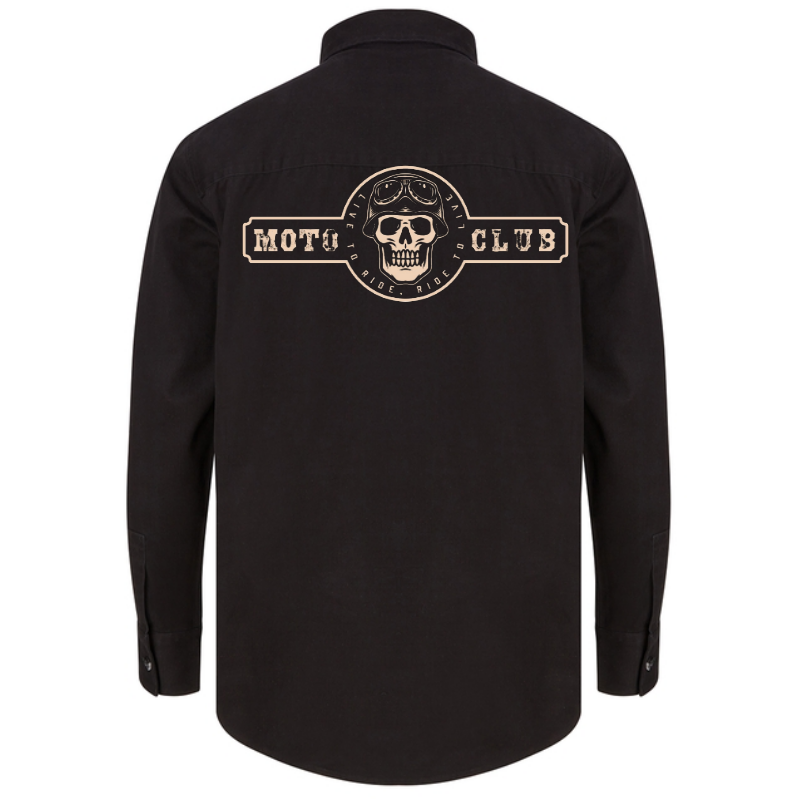DRILL PAITATAKKI - MOTO CLUB SKULL LOGO (2505)