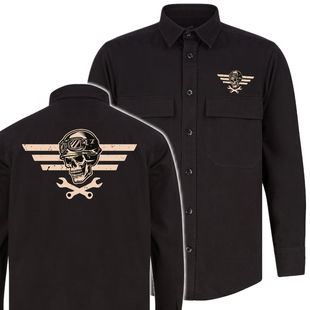 DRILL PAITATAKKI - MOTO CLUB SKULL & WRENCH (2901)