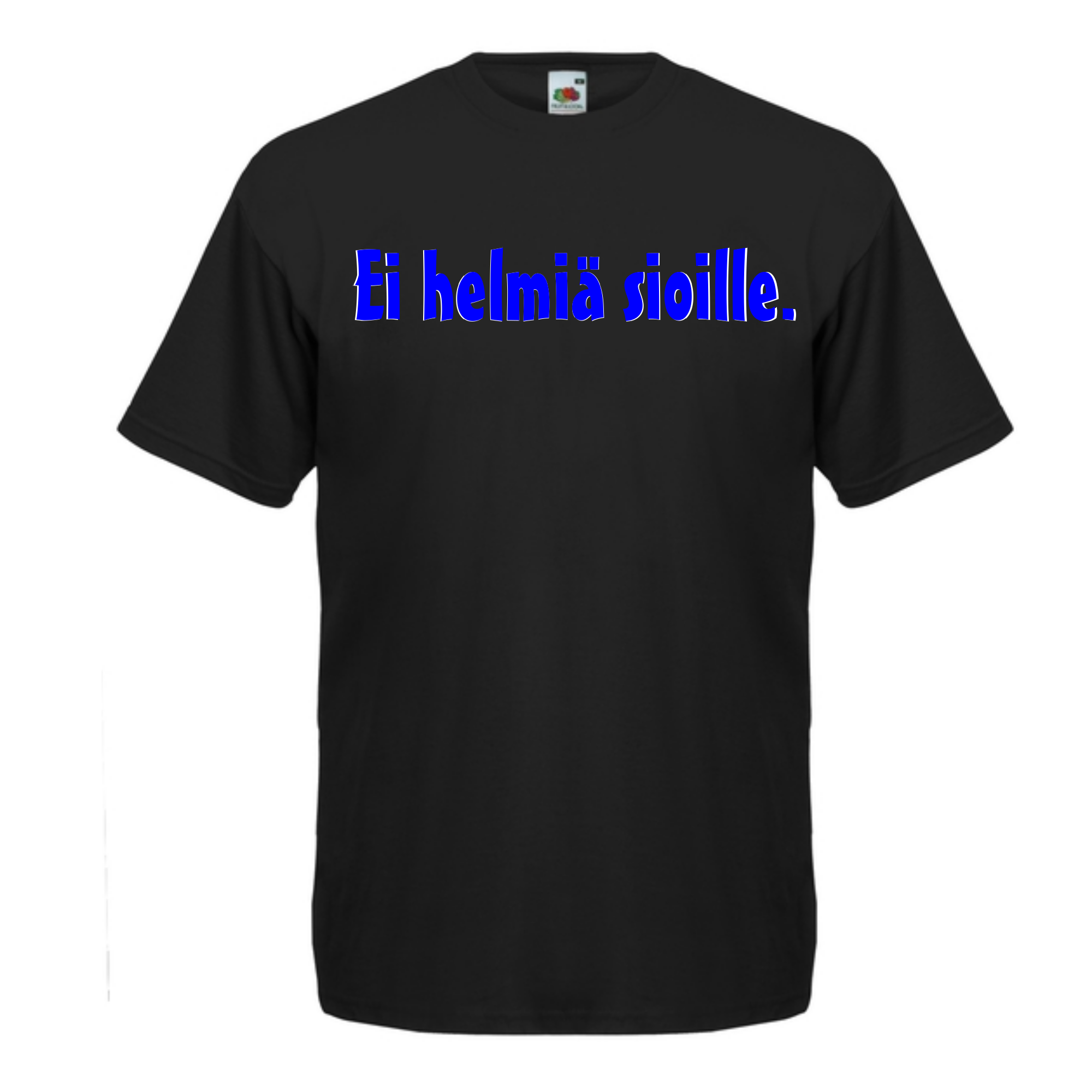 T-PAITA musta - Ei helmiä sioille. (5083)