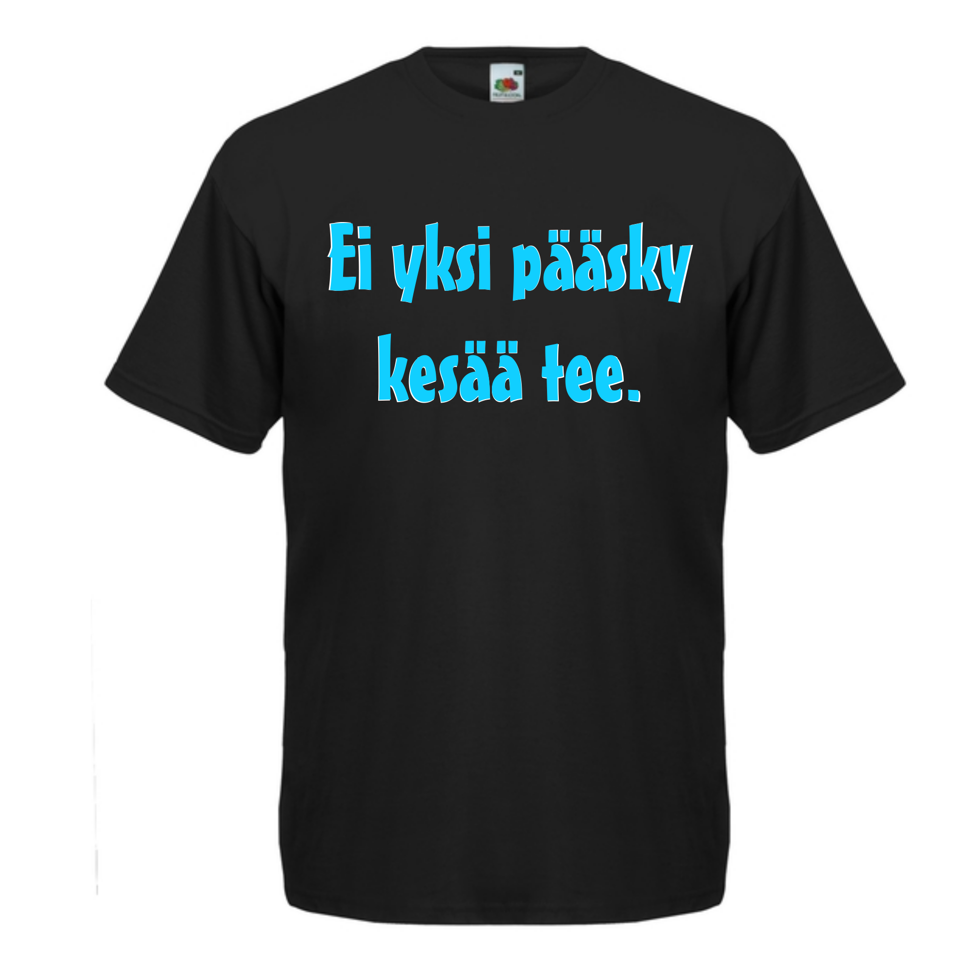 T-PAITA musta - Ei yksi pääsky kesää tee. (5061)