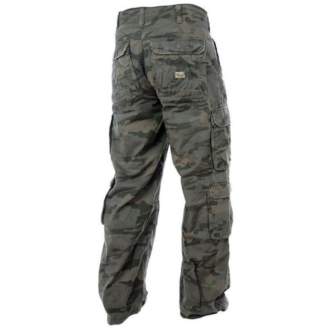 PURE TRASH - REISITASKUHOUSUT - Cargo Pants, "Defense", combat camo