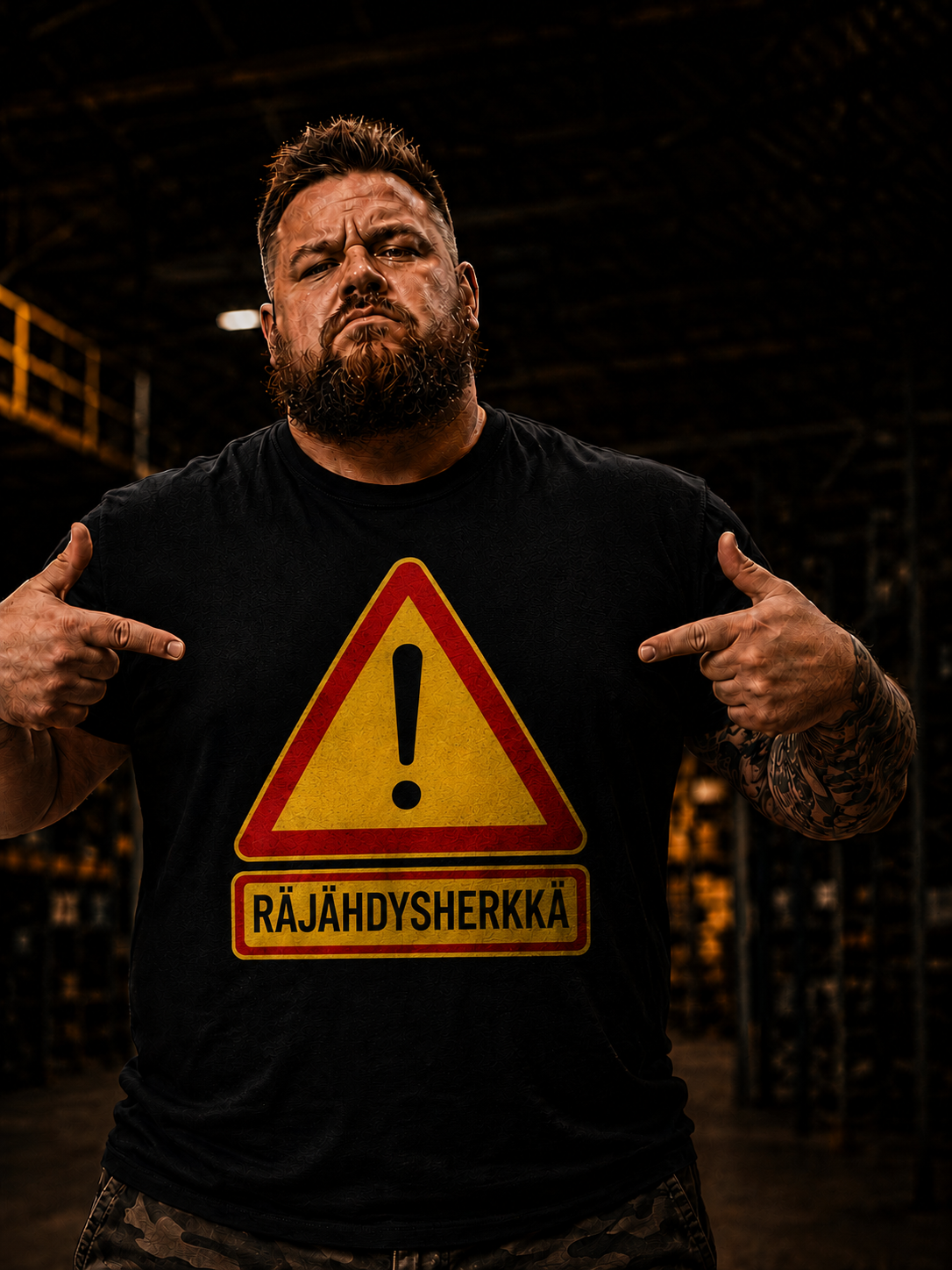 T-paita musta - Räjähdysherkkä
