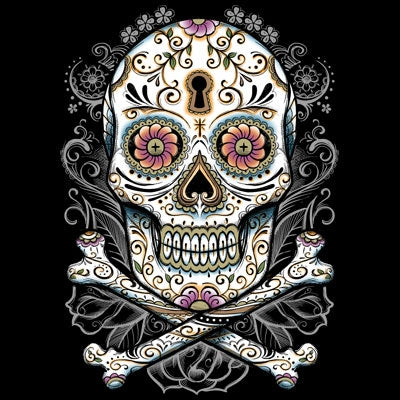 FLORAL SKULL (474)