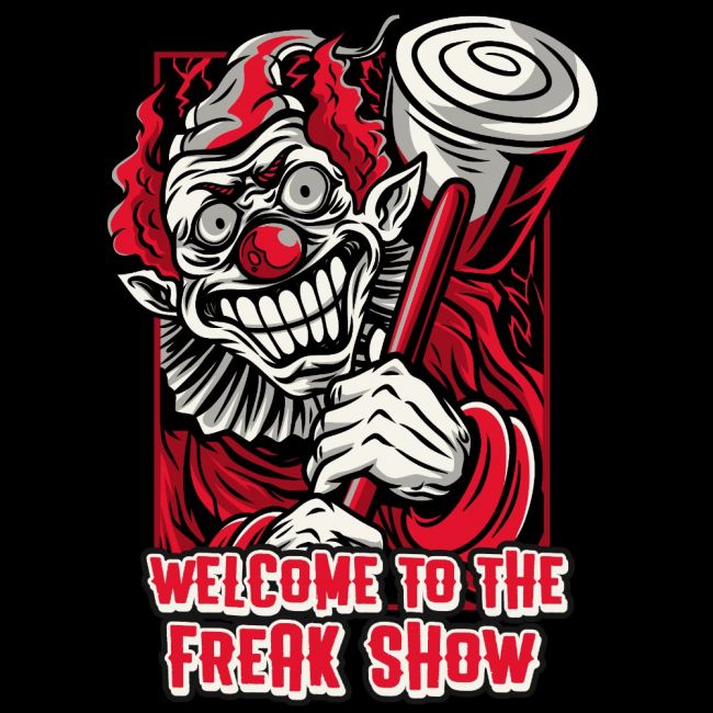 T-PAITA musta - FREAK SHOW (2189)