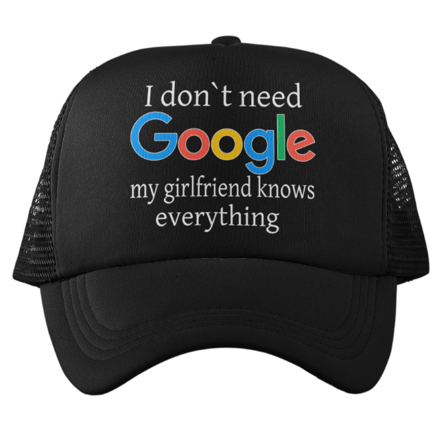 Verkkoperälippis GOOGLE GIRLFRIEND