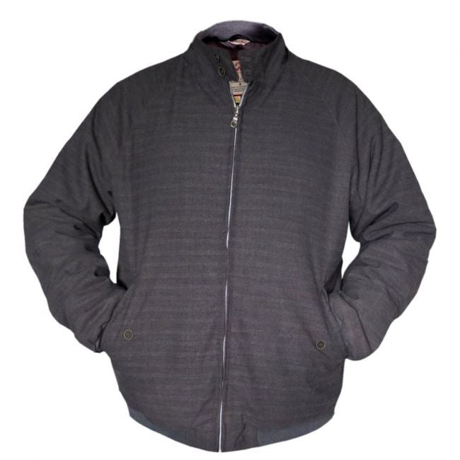 CRK HARRINGTONTAKKI - QUILTED CHARCOAL