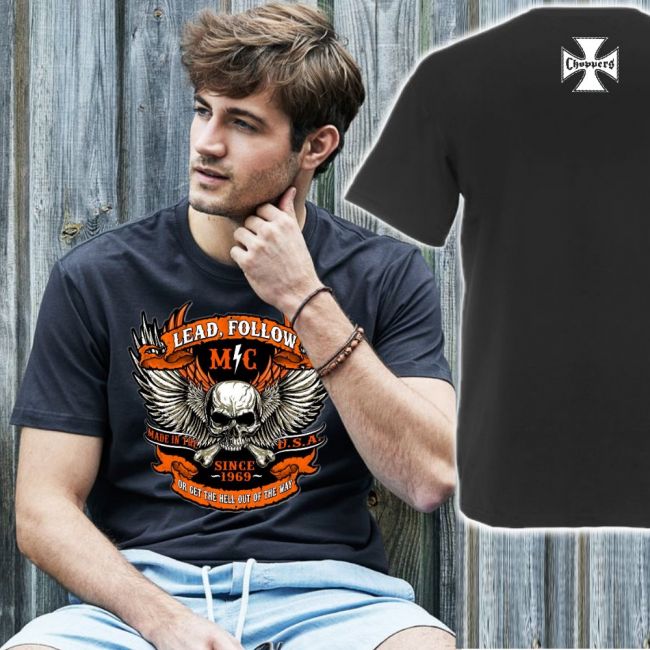 T-PAITA GREY BASIC TEE - LEAD, FOLLOW MC (417)