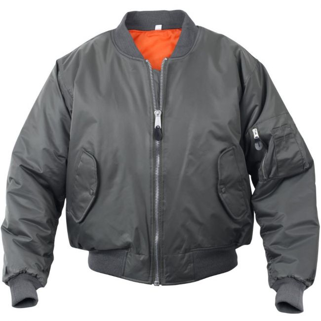 MAX FUCHS MA-1 PILOTTITAKKI -  Bomber Jacket (gunmetal)