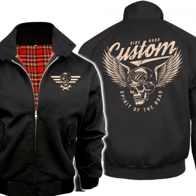CUSTOM Harrington takki - SPIRIT OF THE ROAD (00 2493)