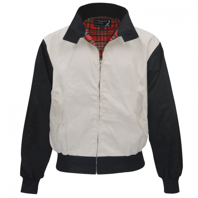 HARRINGTON TAKKI Beige/Musta