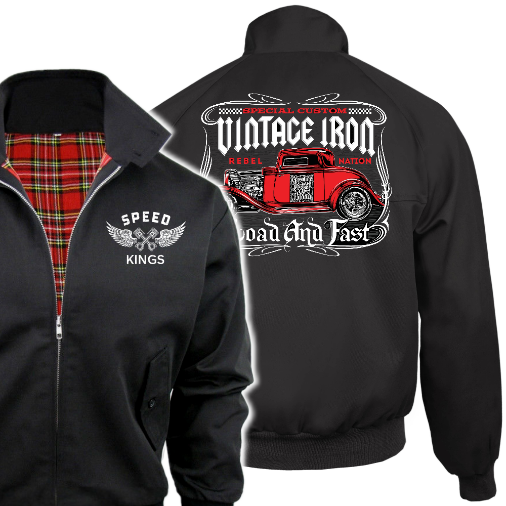 Harrington takki - SPECIAL CUSTOM VINTAGE IRON (3073)