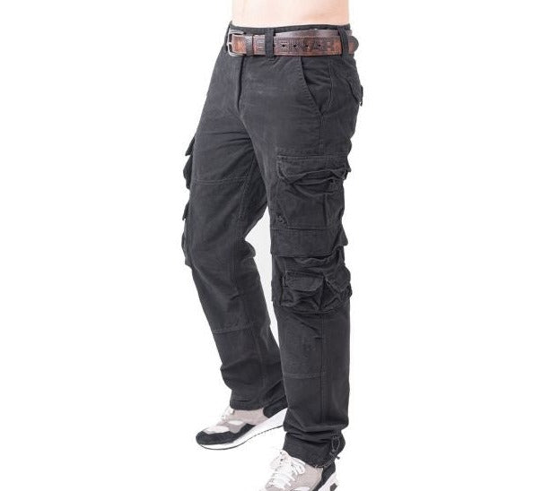 THOR STEINAR - Cargohose Ken - musta - pituus 34
