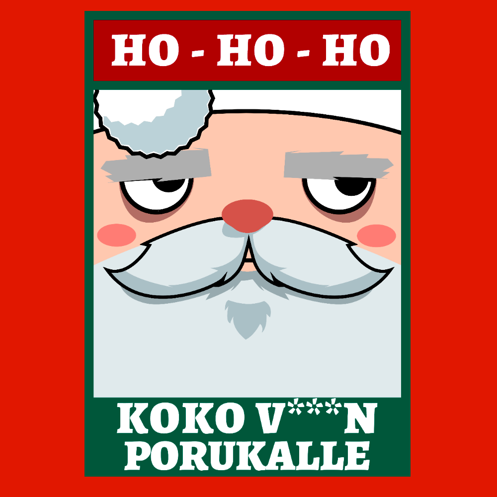 JOULU COLLEGE PUNAINEN - HO HO HO (2595)