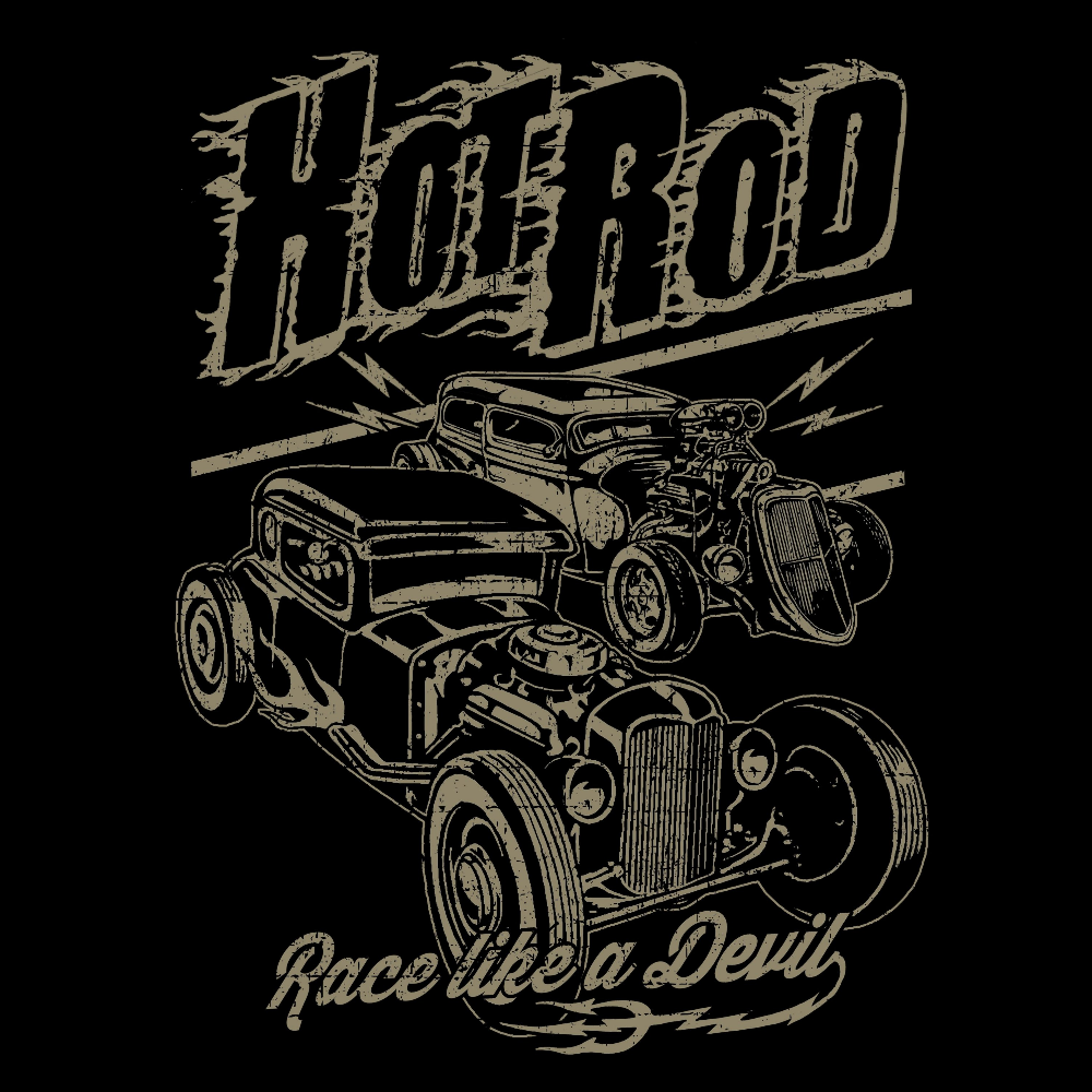 classic COLLEGE MUSTA - hot rod race like a devil (3278)