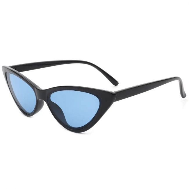 AURINKOLASIT - Women Retro High Pointed Fashion Vintage Cat Eye Sunglasses (HS1033) musta
