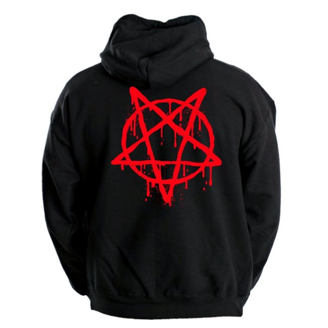 VETOKETJUHUPPARI MUSTA - BLOOD PENTAGRAM (00 555)