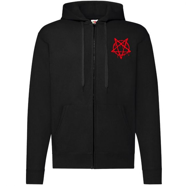 VETOKETJUHUPPARI MUSTA - BLOOD PENTAGRAM (00 555)