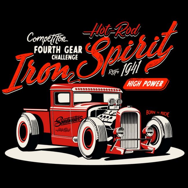 CLASSIC HUPPARI MUSTA - IRON SPIRIT (00 1012)