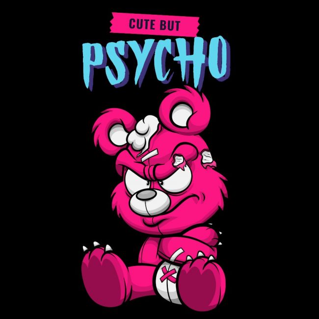 NAISTEN CLASSIC HUPPARI MUSTA - CUTE BUT PSYCHO (00 227)