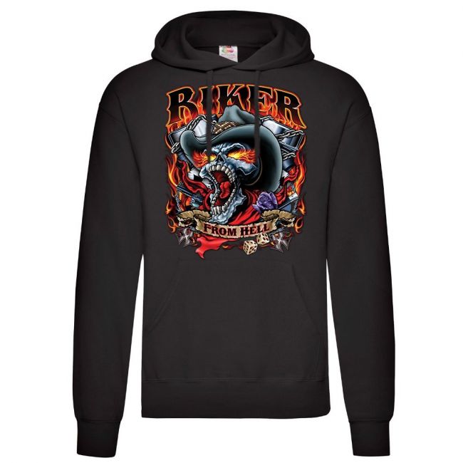 CLASSIC HUPPARI MUSTA - BIKER FROM HELL