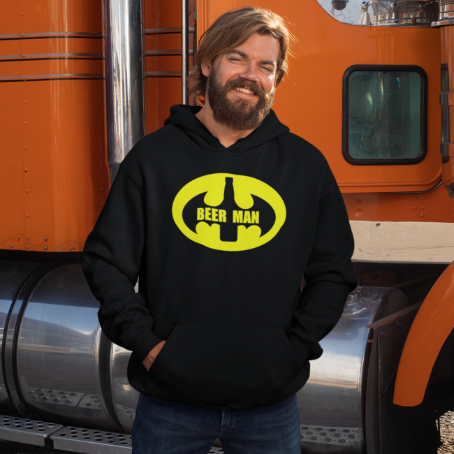 HUPPARI musta - BEER MAN (2671)