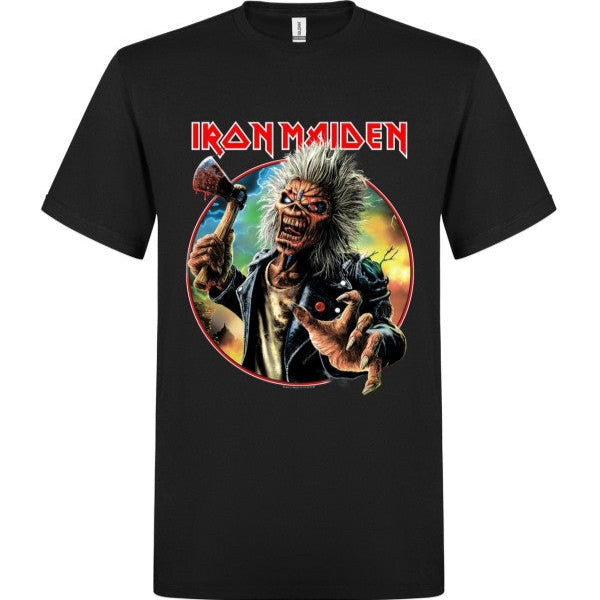 T-PAITA - Iron Maiden Axe Eddie Red White Circle (LF8660)