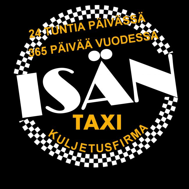 T- PAITA musta - ISÄN TAXI (00 1533)