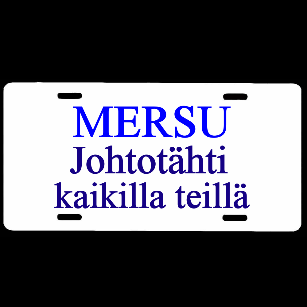 OVIKYLTTI  / REKISTERIKILPI - JOHTOTÄHTI MERSU