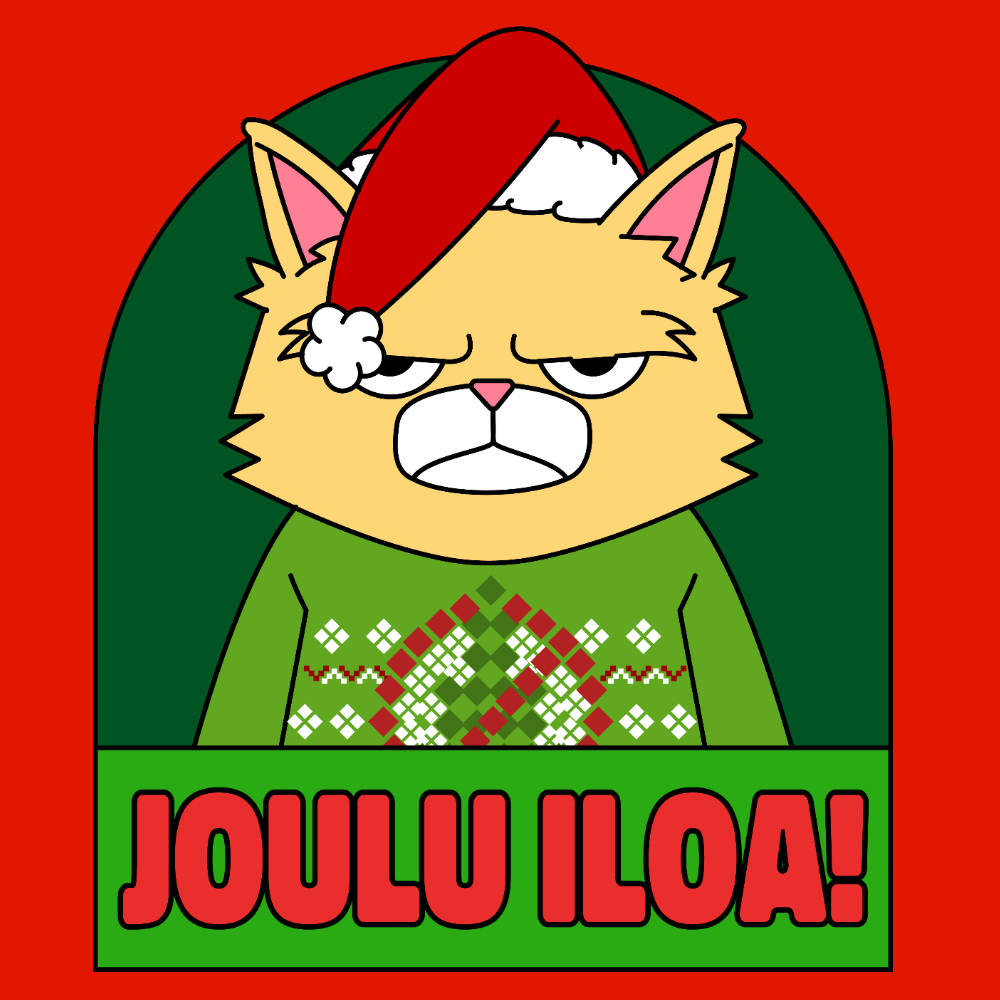 JOULU COLLEGE PUNAINEN - JOULU ILOA (2597)