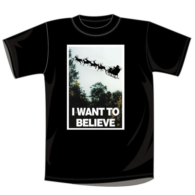 JOULUPAITA musta - I WANT TO BELIEVE (00 1434)