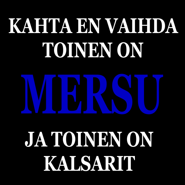 T-PAITA MUSTA - KAHTA EN VAIHDA MERSUA JA KALSAREITA (00 1954)