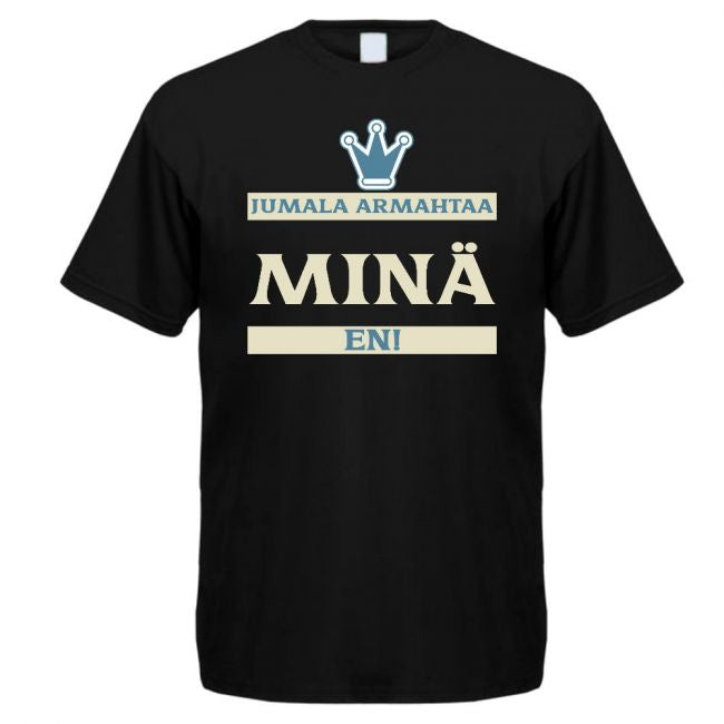 T-PAITA MUSTA - JUMALA ARMAHTAA - KAMALA LUONNE (00 863)