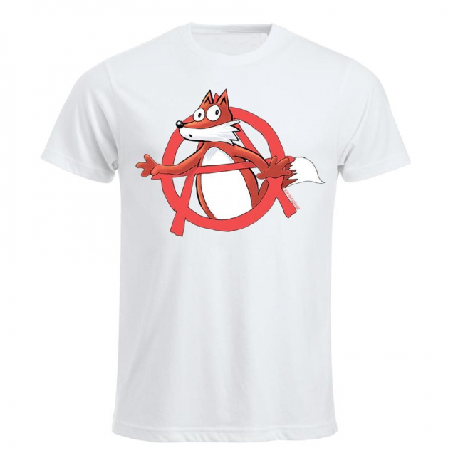 T-PAITA VALKOINEN - ANARKISTI KETTU - KAMALA LUONTO (LF8595)