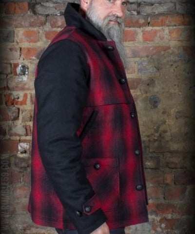 RUMBLE59 - Checked Jacket Red Rock