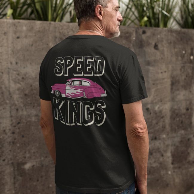 T-PAITA MUSTA - PINK CAR - SPEED KINGS (00 757)