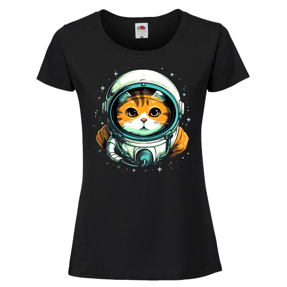 NAISTEN PAITA musta - SPACE CAT (2700)