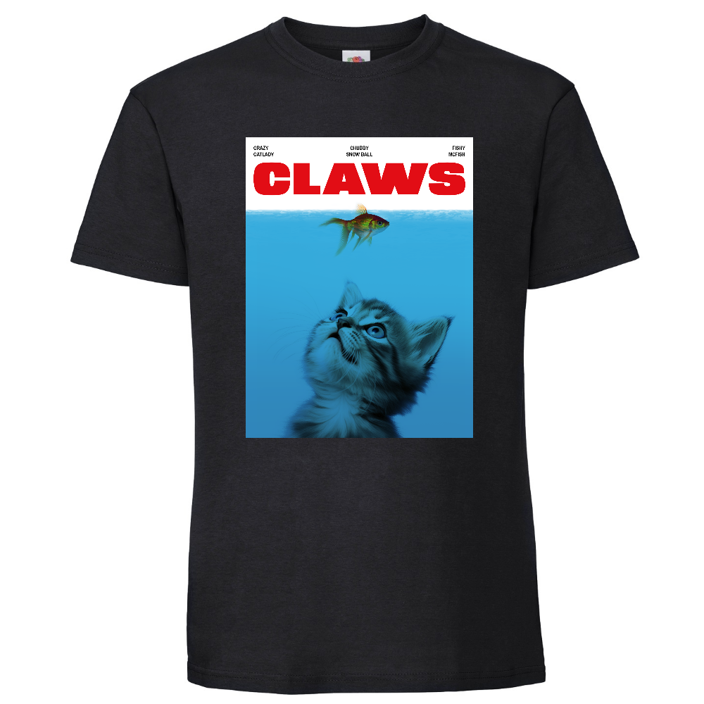 T-PAITA MUSTA - CLAWS  (2625)