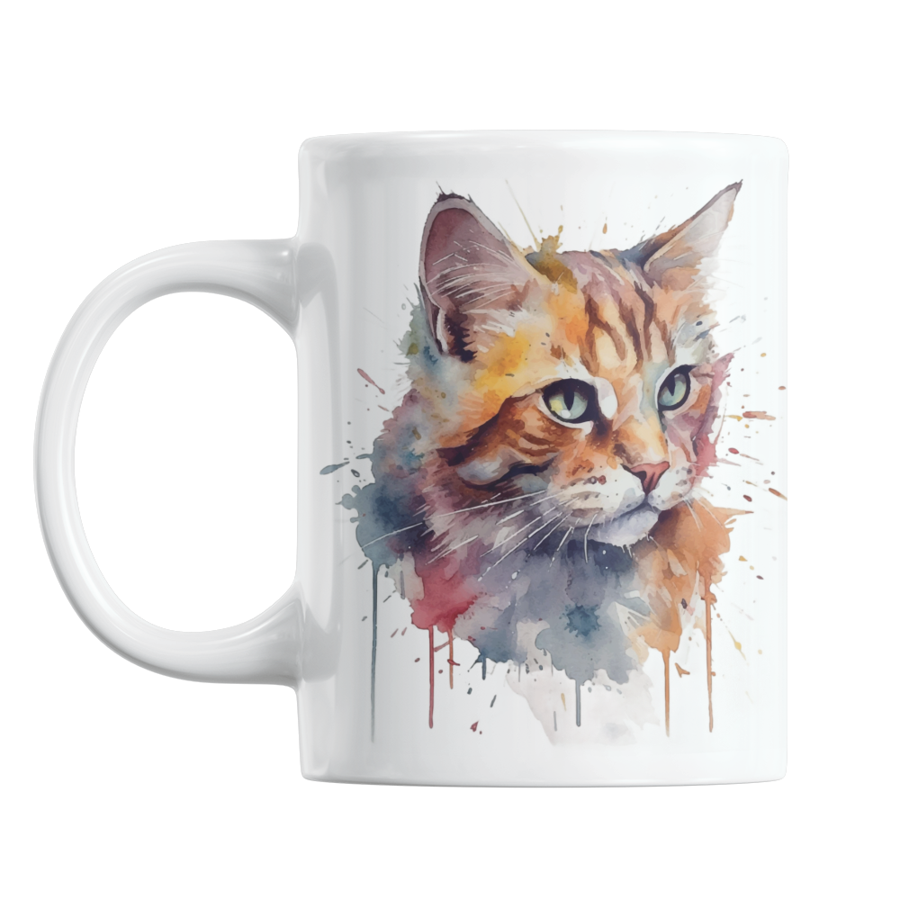 MUKI - WATERCOLOR CAT (00 2564)