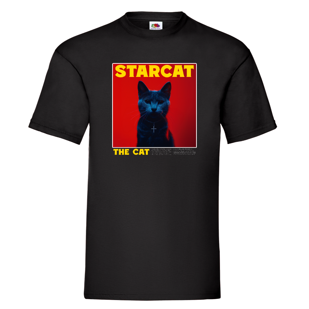 KISSABÄNDI T-PAITA MUSTA - STARCAT (2930)