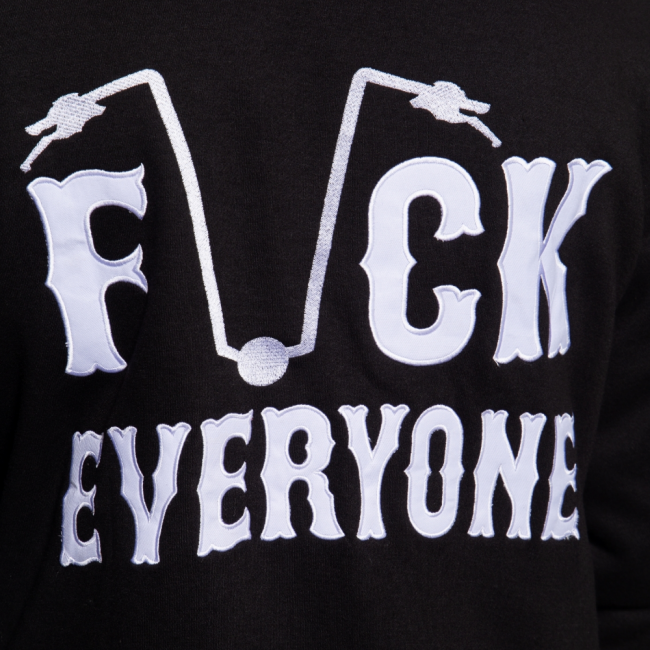 King Kerosin - vetoketjuhuppari - FUCK EVERYONE