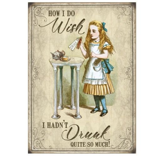 Kilpi - Alice in Wonderland - Wish I hadn't drunk so much