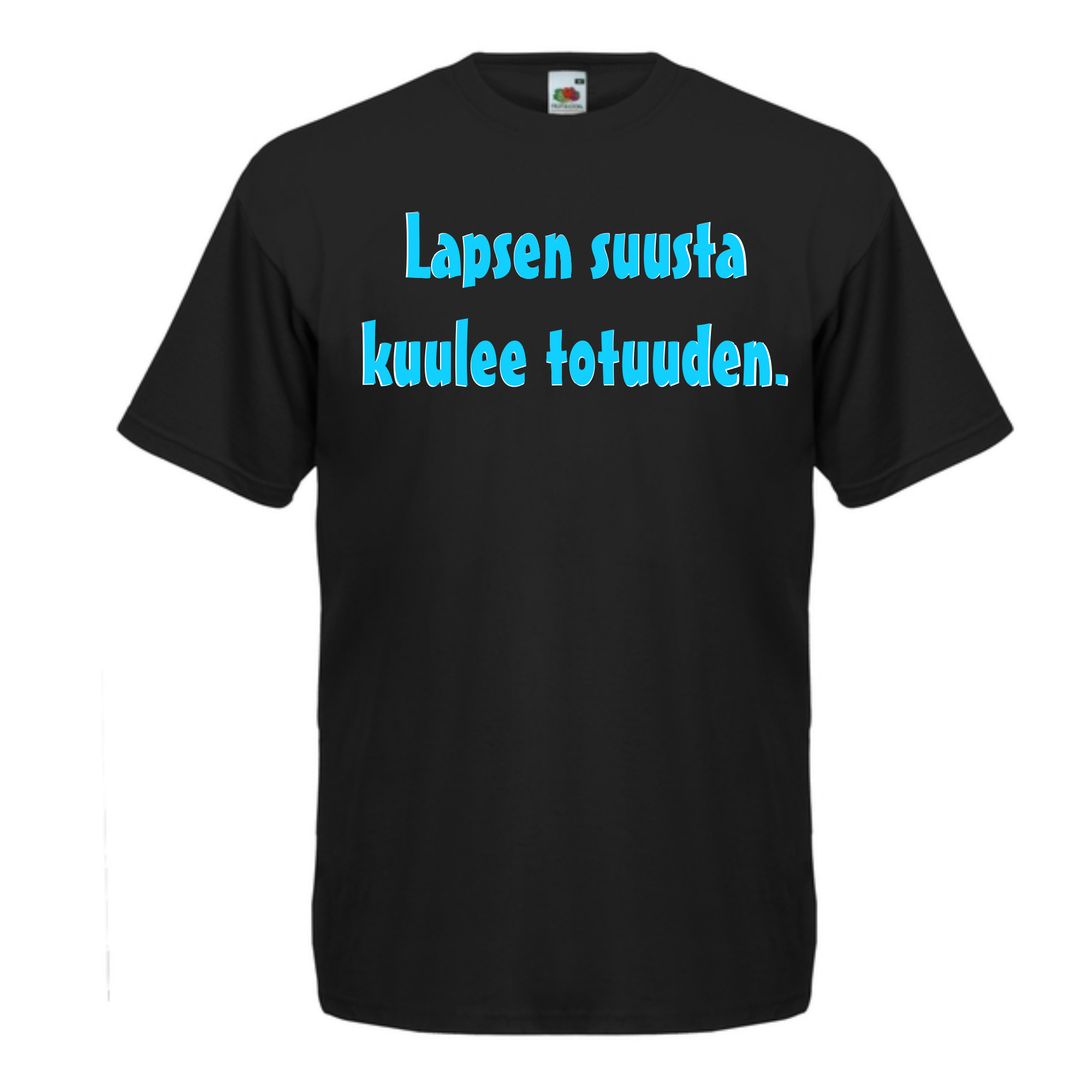 T-PAITA musta - Lapsen suusta kuulee totuuden. (5031)