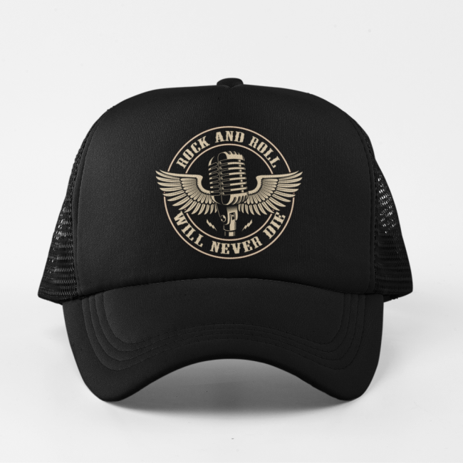 VERKKOPERÄLIPPIS MUSTA - ROCK AND ROLL WILL NEVER DIE (00 2275)