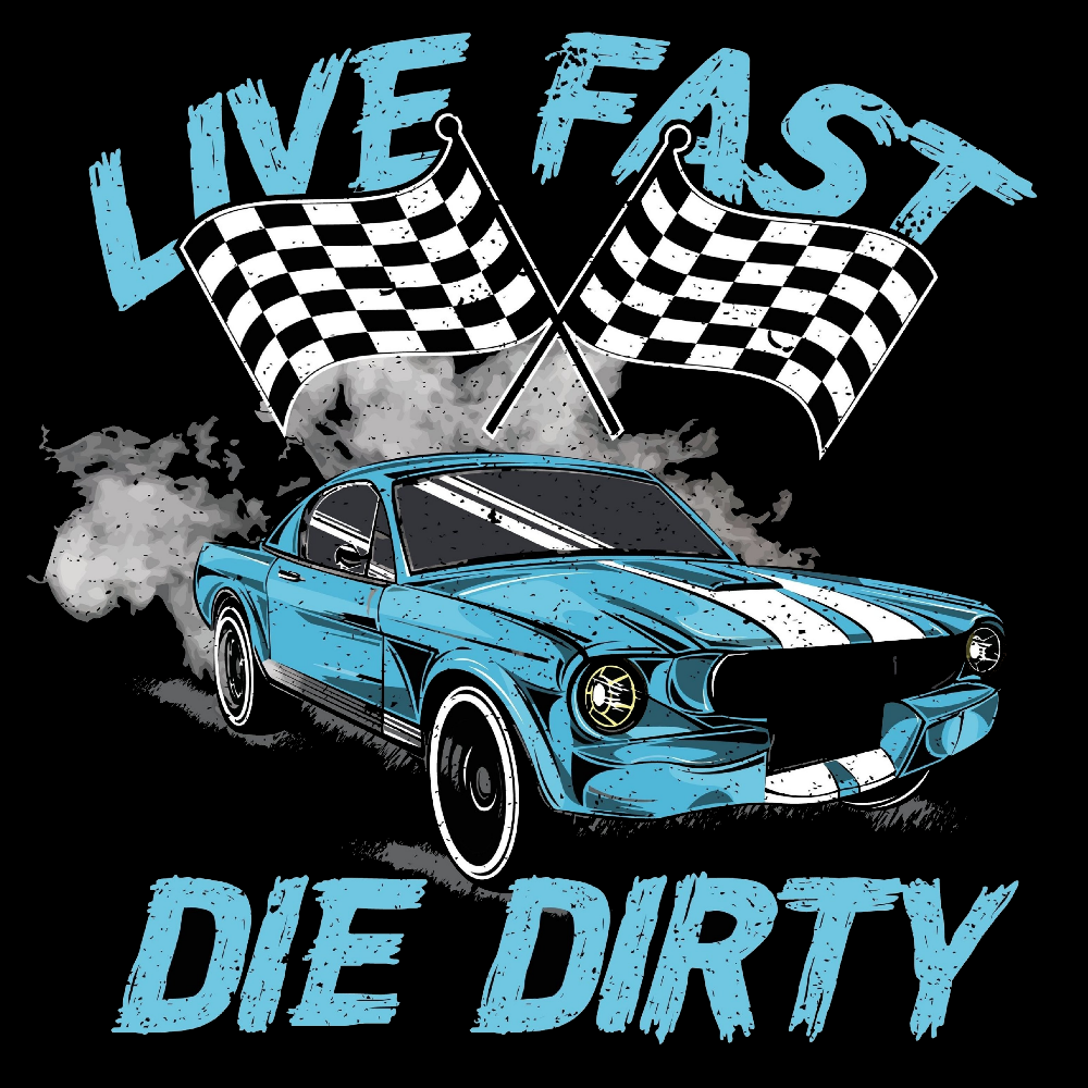 PAITAKUVA - LIVE FAST BLUE CAR (00 2146)