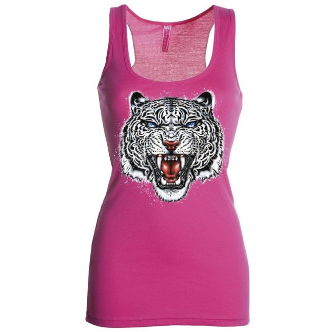 Look Toppi pinkki - WHITE TIGER HEAD (421)